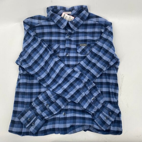 Columbia Blue All-Season Button-Up Shirt | Size S - Picture 7 of 8